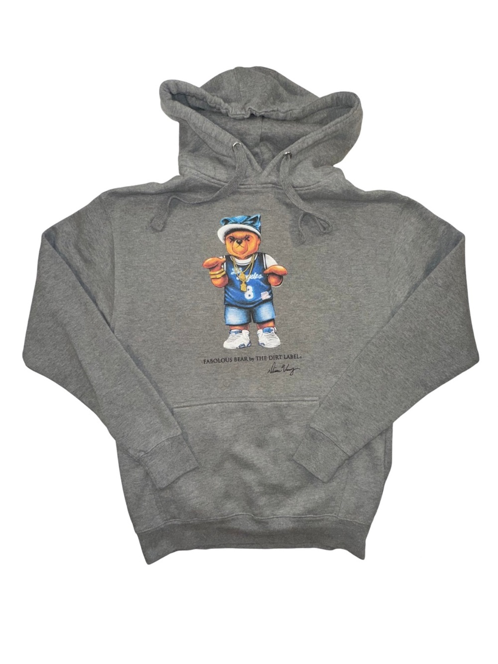 The Dirt Label Fabolous Bear Limited Edition Hoodie Gray M